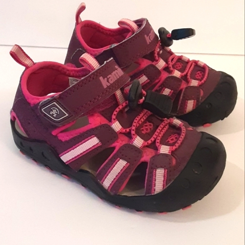 KAMIK "Crab" Toddler Girls Waterproof Sport Sandal, Size 7.